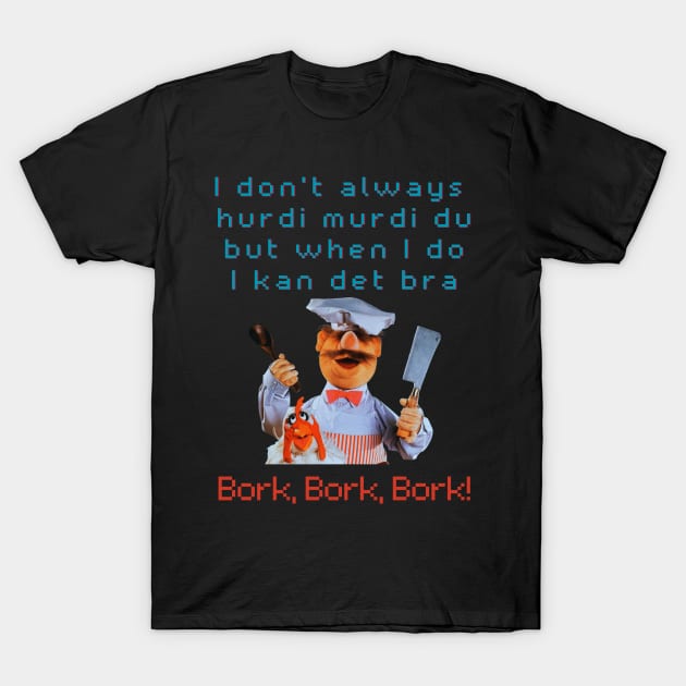 Funny Swedish Chef T-Shirt by ArtJoy